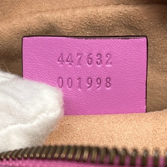 Gucci 447632 GG Marmont Matelassé Leather Cross Body Bag - Picture 8 of 9